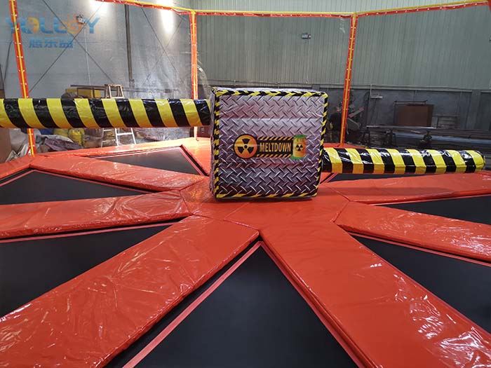 Trampoline Wipeout Spinning Jump Bar