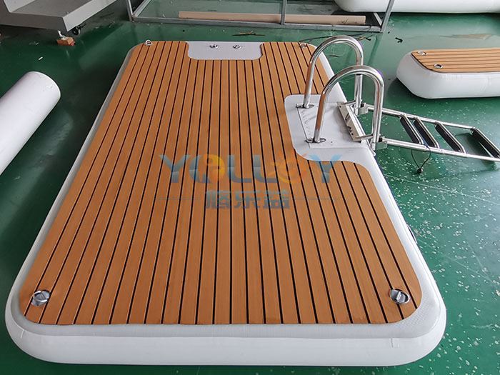 Inflatable Teak Decking With Ladder For Yacht