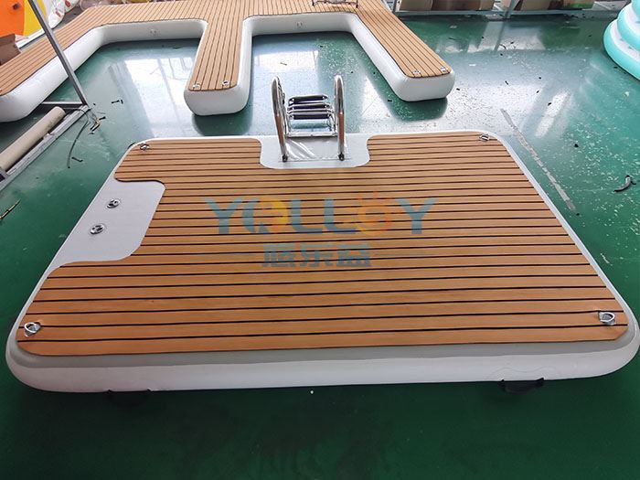 Inflatable Teak Decking With Ladder For Yacht